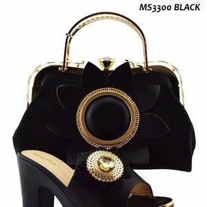 Italian bridal shoe and purse sets